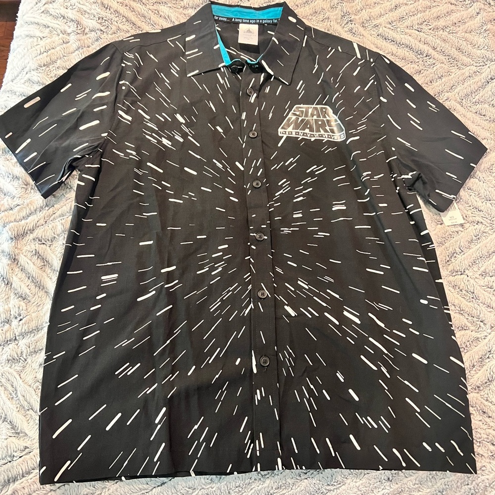 Disney Star Wars Black and White Button-Up Shirt